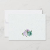 Blütenblumen, botanische Auswahl RSVP Karte (Rückseite)