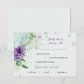 Blütenblumen, botanische Auswahl RSVP Karte (Vorne/Hinten)