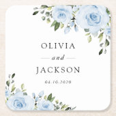 Blütenblumen, Grünpflanzen, Boho, Blumenzehen Rechteckiger Pappuntersetzer (Vorderseite)