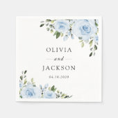 Blütenblumen, Grünpflanzen, Boho, Blumenzehen Serviette (Vorderseite)