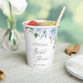 Blütenblumen, Grünpflanzen, Boho, Brautparty Pappbecher