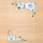 Blütenblumen, Grünpflanzen, Boho, Sweet 16 Acryleinladungen (Vorderseite)