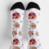 Blütenblumen Herbstfrauen Socken (Oben)