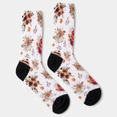 Blütenblumen Herbstfrauen Socken (Rechts)