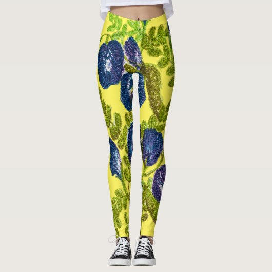Blütenblumen Leggings (Vorderseite)