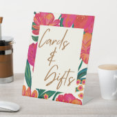 Blütenblumenüberwurf und Brautparty Sockelschild (In SItu)