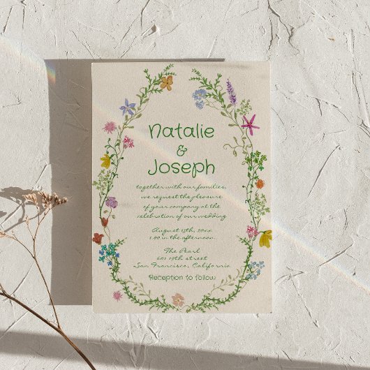 Blütenblumenzauber-Frühjahrssonne Einladung