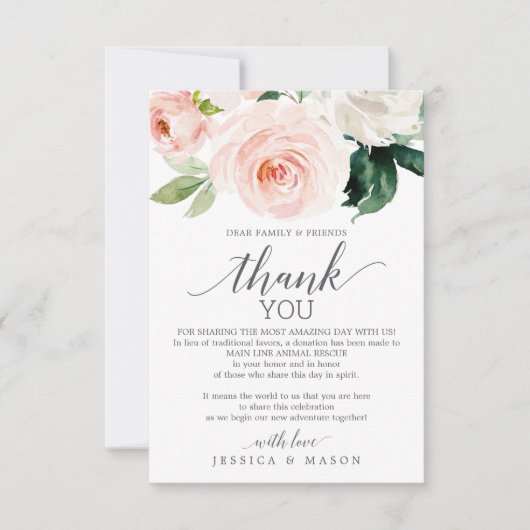 Blütenblüte anstelle von Favoriten-Platzkarte Ankündigung (Vorderseite)