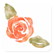 Blütenblüte, Aquarellbilder zur rote Rose