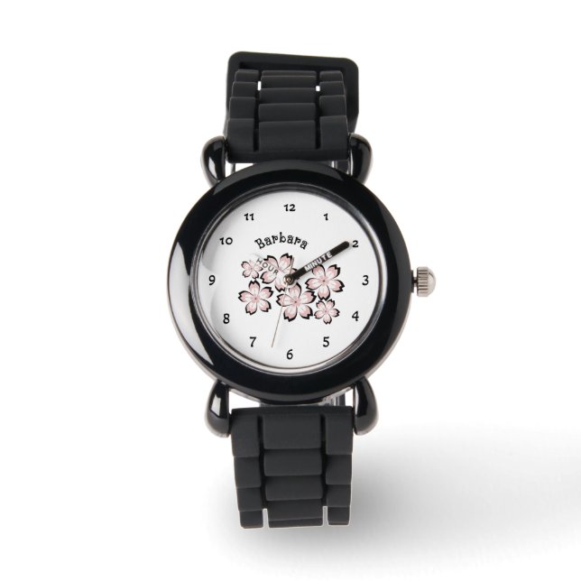 Blütenblüte Armbanduhr (Vorderseite)