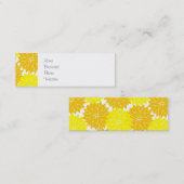 Blütenblüte blühende Gelbblüte Mini Visitenkarte (Vorne/Hinten)