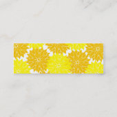Blütenblüte blühende Gelbblüte Mini Visitenkarte (Rückseite)