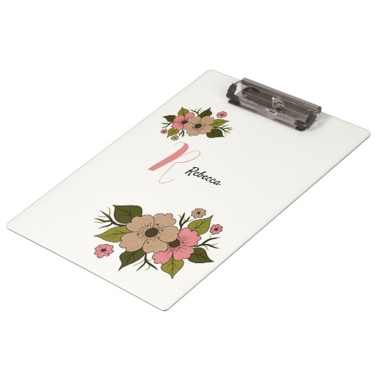 Blütenblüte Klemmbrett (Schrägansicht)