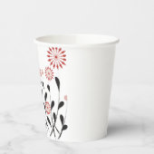 Blütenblüte niedliche Mode Pappbecher (Links)