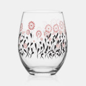 Blütenblüte niedliche Mode Weinglas Ohne Stiel (Links)