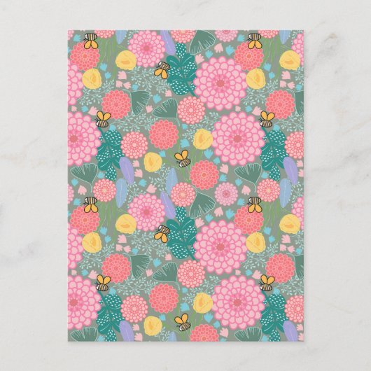 Blütenblüte Postkarte (Vorderseite)