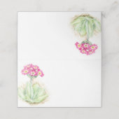 Blütenblüte, rosa Frühlingssäule Platzkarten (Außenseite Aufgefaltet)