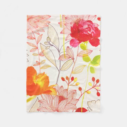 Blütenblüte Rosa Sonnenblumen Fleecedecke (Vorderseite)