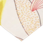 Blütenblüte Rosa Sonnenblumen Tischdecke (Schrägansicht)