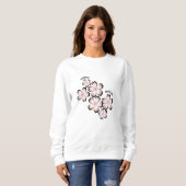 Blütenblüte Sweatshirt (Vorne ganz)