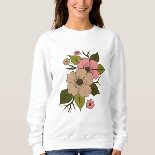 Blütenblüte Sweatshirt (Vorderseite)