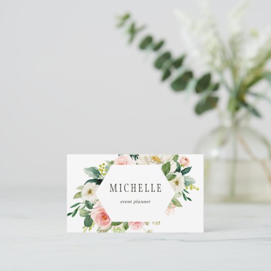 Blütenblüte Visitenkarte (Stehend Vorderseite)