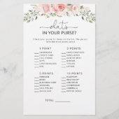 Blütenblüte, was in deinem Handtaschenspiel ist (Vorderseite)