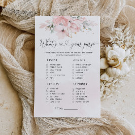 Blütenblüte, was in deinem Handtaschenspiel ist