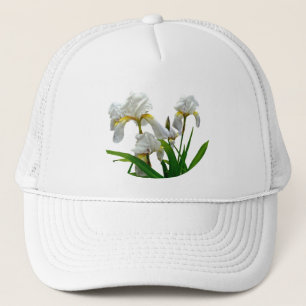 Blütenblüten aus weißer Bartblüte Truckerkappe