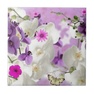 Blütenblüten Blume Weinberge Orchideen Pflanze Blü Fliese
