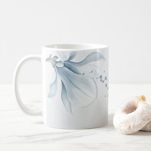 Blütenblüten botanisch kaffeetasse (Mit Donut)