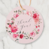 Blütenblüten Delight Baby Dusche Geschenkanhänger (Rückseite)