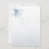 Blütenblüten der Marine botanische Hochzeit Save The Date (Rückseite)