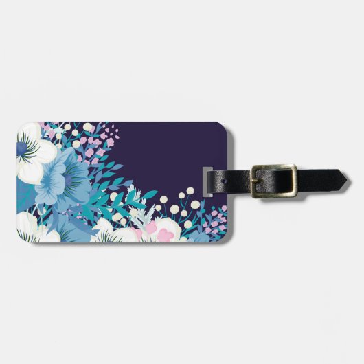 Blütenblüten der Marine Gepäckanhänger (Vorderseite horizontal)
