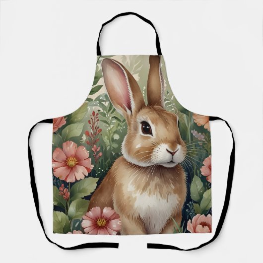 Blütenblüten und sonnige Träume - Alles-über-Print Schürze (Vorderseite)