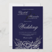 Blütenblütenblume Einladung (Vorderseite)