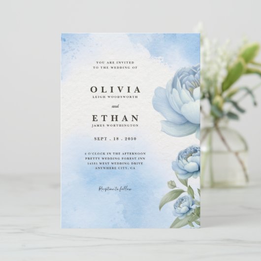 Blütenblütenblume Einladung (Stehend Vorderseite)