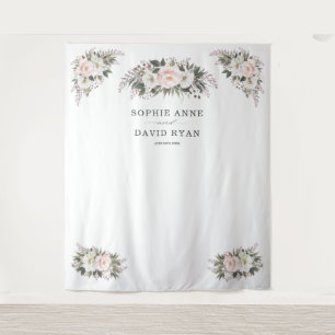 Blütenblütenblume Rose Gold Wedding Foto Prop. Wandteppich