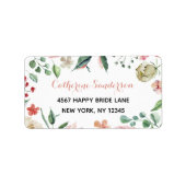 Blütenblütenblume Rücksendeadresse Adressaufkleber (Vorne)