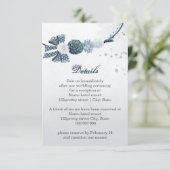 Blütenblütenblumen und botanische Details Begleitkarte (Stehend Vorderseite)