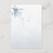 Blütenblütenblumen und botanische Details Begleitkarte (Rückseite)