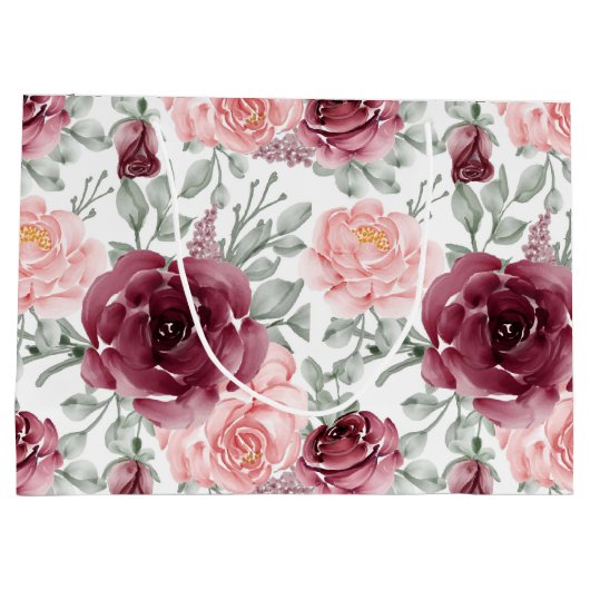 Blütenblütenblüte Große Geschenktüte (Rückseite)