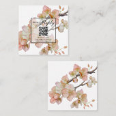 Blütenblütenblüten in Orange UAWG Begleitkarte (Vorne/Hinten)