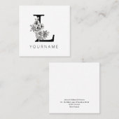 Blütenblütenblüten Quadratische Visitenkarte (Vorne/Hinten)