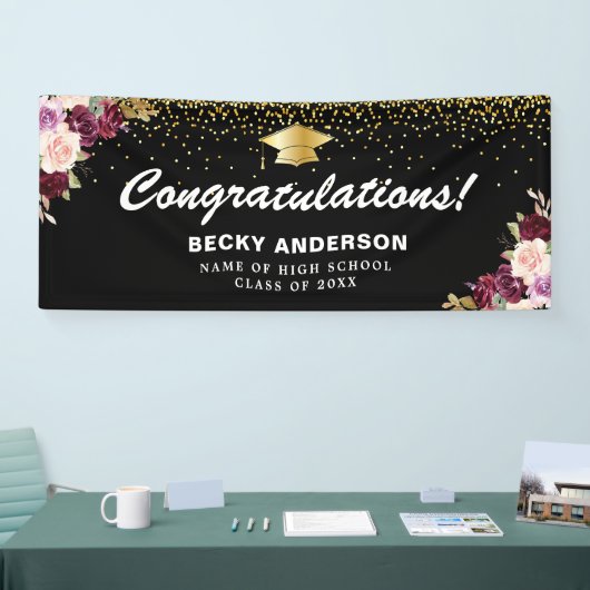 Blütenblütenblütenbanner für Abschluss Banner (Messe)