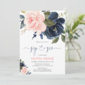 Blütenblütenblütenblütenblüte Einladung (Stehend Vorderseite)