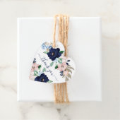 Blütenblütenblütendusche Gefallen Tag Geschenkanhänger (Beispiel)