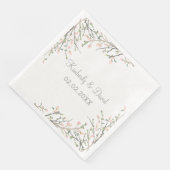 Blütenblütenblütenhochzeit Serviette (Ecke)