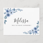 Blütenblütenblütenkarte Postkarte (Vorderseite)