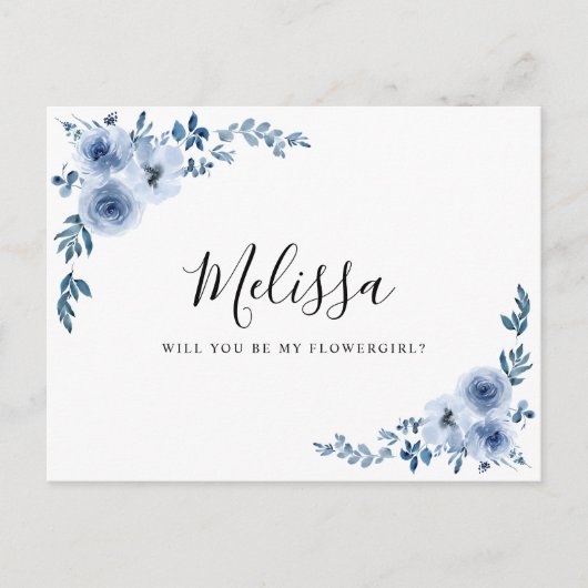 Blütenblütenblütenkarte Postkarte (Vorderseite)